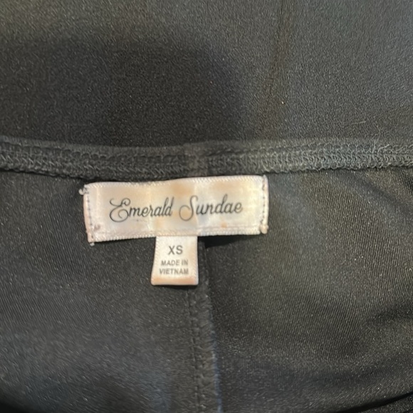 Classic Black Formal Maxi Dress XS Spaghetti Straps Ruched Front Elegant Gown - Picture 10 of 11